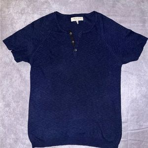Rag and Bone -Short Sleeve Knit Henley
